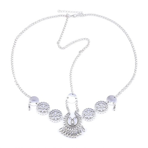 Boho head chain silver - head,