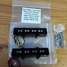 Used 2020s Black Ceramic J Jazz Style Bass Guitar Pickups Pickup 6.4k 6.4k #6