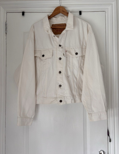 Levi trucker cream denim - cream,