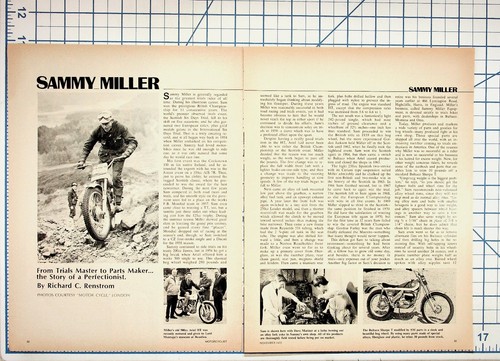 Sammy miller motorcycle trials - motorcycle,