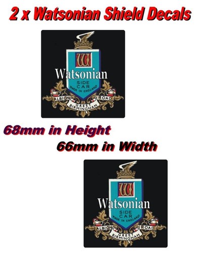 Watsonian shield decals - 2, x