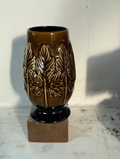 Sylvac Small Green Leaf Vase