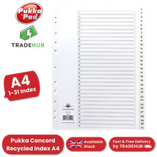 Pukka Concord A4 1-31 Index