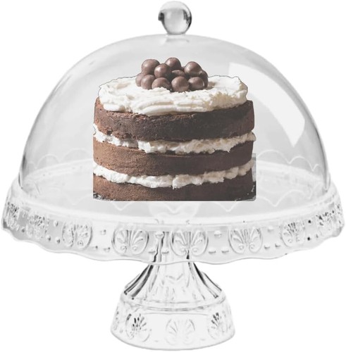 Cake stand with dome - stand,