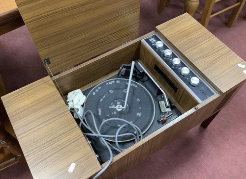 Hmv radiogram with - with, garrards