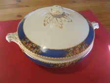 Antique Till & Sons Floral Tureen - Gillson Ware - Burslem, England