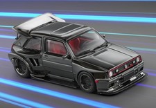 VW Volkswagen Golf MkII - KS Wideboby - Gun Grey Chrome - Liberty 1:64