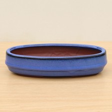 8 Inch Blue Glazed Shallow