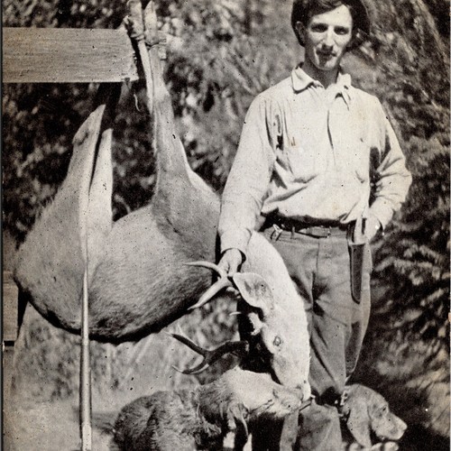 Hunter knife posing with - hunter,