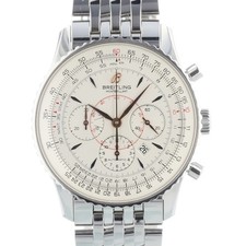 Breitling Montbrilliant A41370 38 mm Silver Dial Steel 2009 Box & Papers