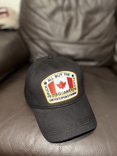 Dsquared2 black baseball cap - dsquared2,