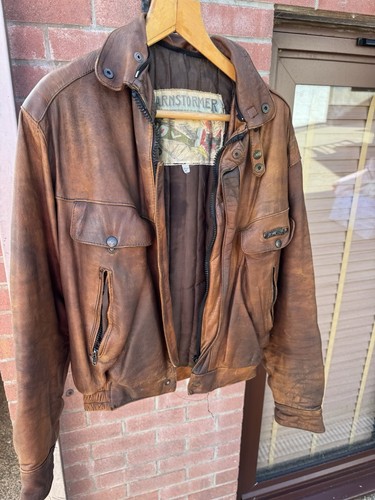 Men leather motorcycle - men's,