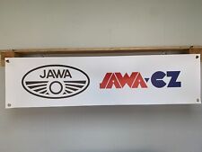 Jawa CZ motorcycle Banner workshop garage wall display