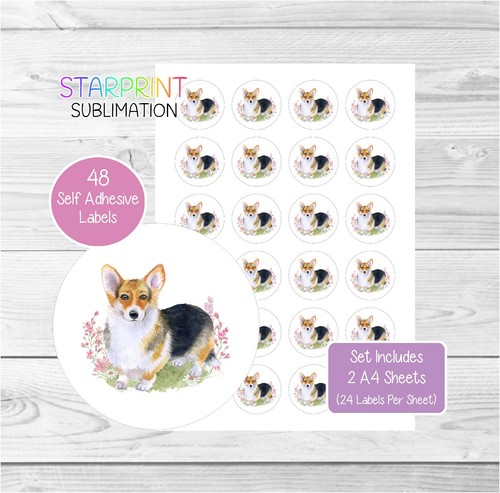 Corgi dog round - corgi, 48