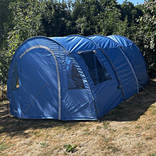 Blue tunnel camping tent - tunnel,