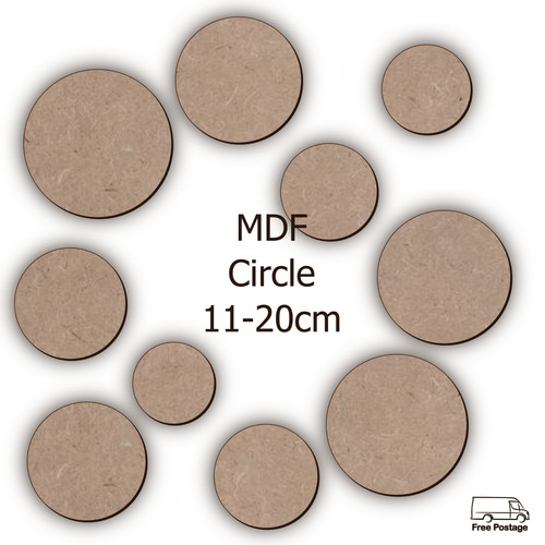 Mdf circle wooden shape - mdf, craft