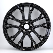 22"gloss black alloy wheels fits bmw x5/x6  22x9.5/10.5 5x120 wider rear + tyres