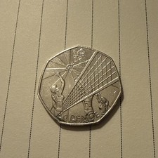 2011 London Olympic Games 50p Fifty Pence Volleyball Coin Circulated