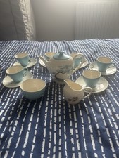 J & G Meakin Sol Vintage Complete Coffee/Tea Set Mid Century Retro