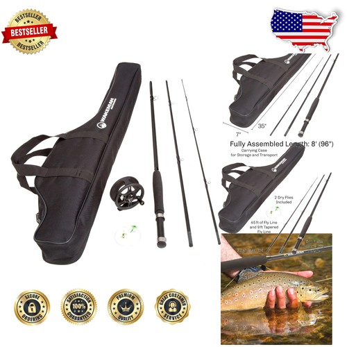 Complete fly fishing - complete, reel
