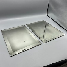 Pair Antique 1930s Bevelled