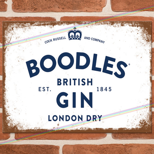 Boodles gin metal signs - boodles,