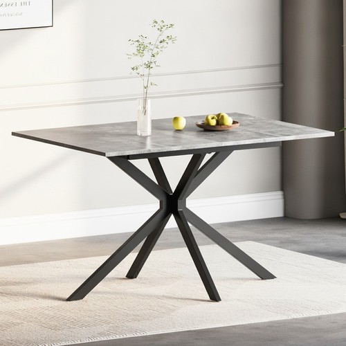 Extendable dining table - table, grey