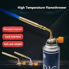 Butane Gas Blow Torch Flamethrower Burner Welding Ignition Camping BBQ Tool UK