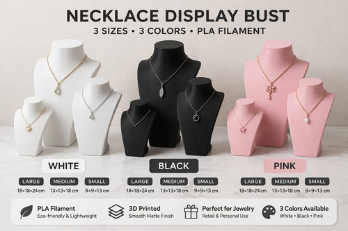Necklace display bust stand - bust,