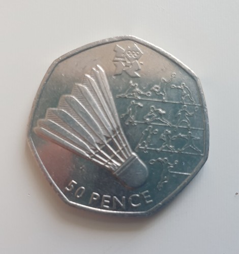 2011 olympic badminton 50p - 2011,