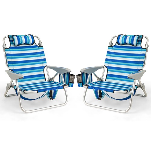 Costway pcs folding beach - costway, 2