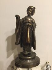 Mystery Clock Style, Geisha Mystery Clock Statue (missing pendulum)