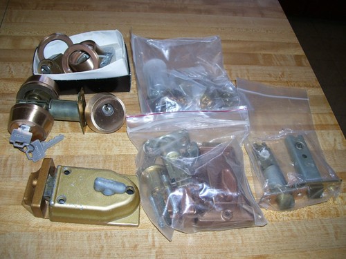 Lot vintage door hardware - of,