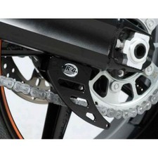 R&G Toe Chain Guard Aluminium (Black Finish) Kawasaki ZRX1100 1997 - 2001