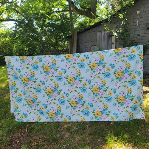 Vintage bedspread blue - vintage,
