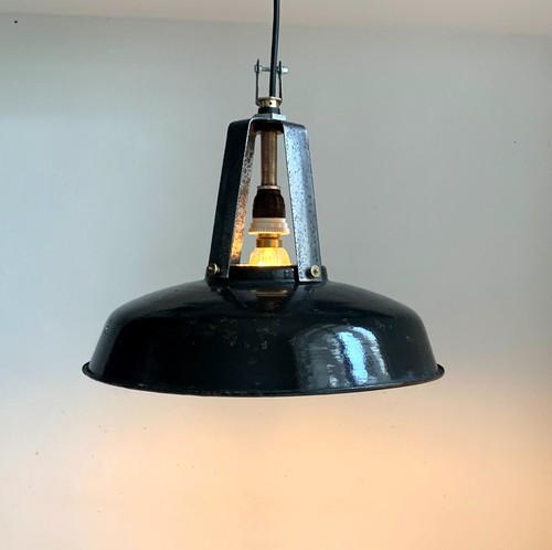 Vintage french black - black, enamel
