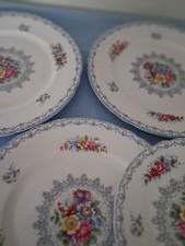 SHELLEY "CROCHET" x 7 Plates-
