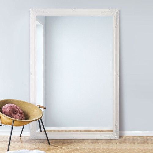 Large antique white - antique, mirror