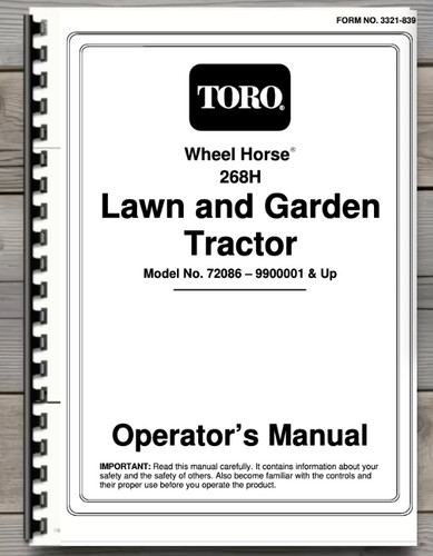 Toro wheel horse - toro,