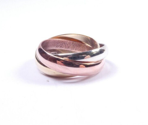 Gold ring yellow white - ring, 9