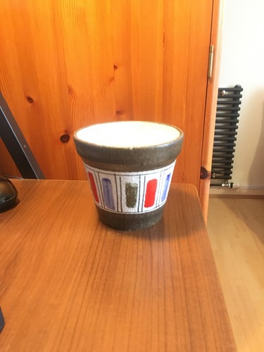 Vintage italian pottery vase - italian,