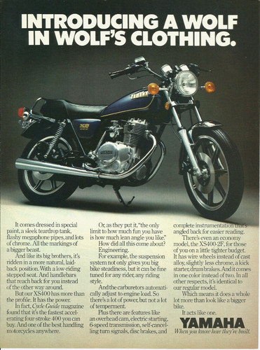 1979 yamaha xs400 - yamaha,