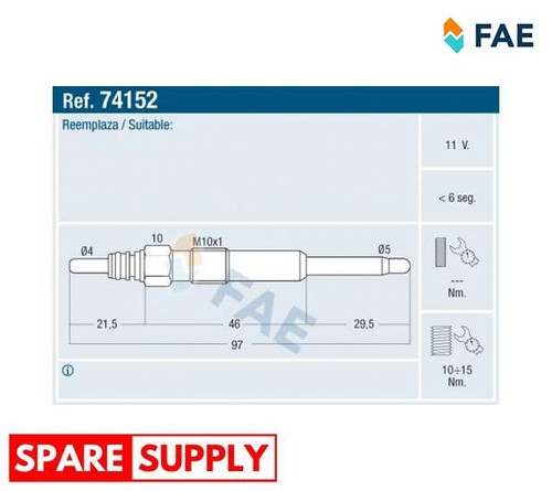 Glow plug for skoda - plug,