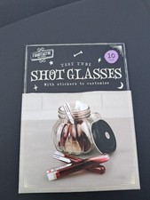 Shot Glasses Test Tube 10 Pack, Spooky, Novelty Pack. NEW