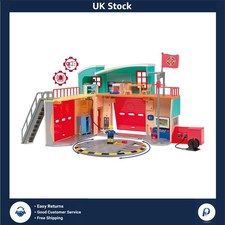 Smoby Fireman Sam Pontypandy Fire Brigade Station Toy: Lights & Sounds Included
