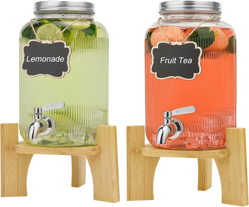 Glass drink dispenser - glass,