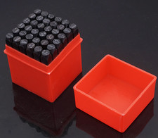 36 PCS Alphabet Number Letter Punch Kit Metal Stamp Set for Imprinting Marking