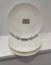 White Plates Jeff Banks Side Pour La Maison 20cm Scalloped Patterned 4pcs