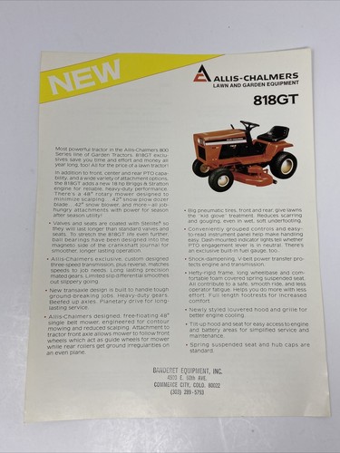 Allis chalmers lawn garden - allis-chalmers,