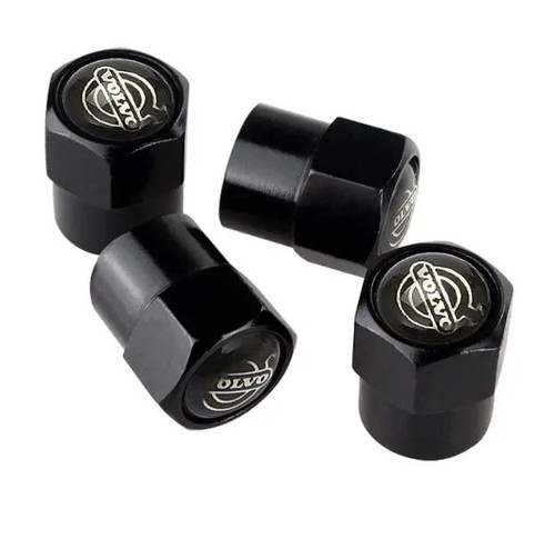 Volvo black metal tire - black, valve